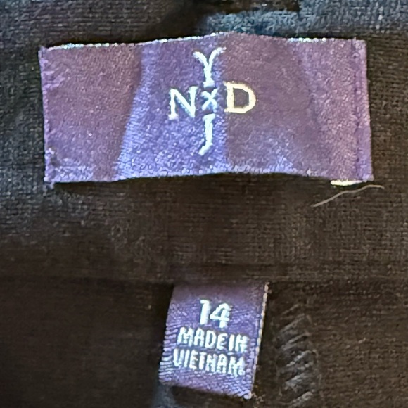 NWT NYDJ Trousers Black Lift Tuck Technology Sz 14 Knit Pants Front Pockets - Picture 5 of 16
